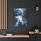 Frozen Forest Canvas Wall Art - Winter Wonderland Nature Decor