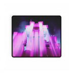 The City of Lights Neon Night Urban Skyline Gaming Mousepad
