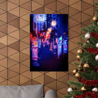 Japanese City Punk FX Poster Print - Neon Cyberpunk Alley Art
