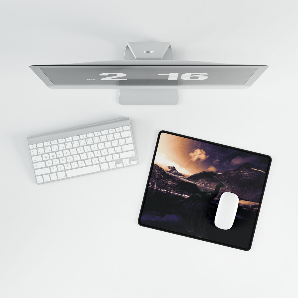 Baby Winged Dragon Mouse Pad - Cute Fantasy Desk Mat