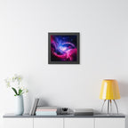 Light Nebula Framed Poster - Cosmic Cloud Space Wall Art