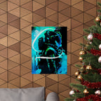 Grunge Space Man Poster - Splatter Astronaut Art Print