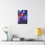 Japanese City Punk FX Canvas Wall Art - Cyberpunk Street Decor