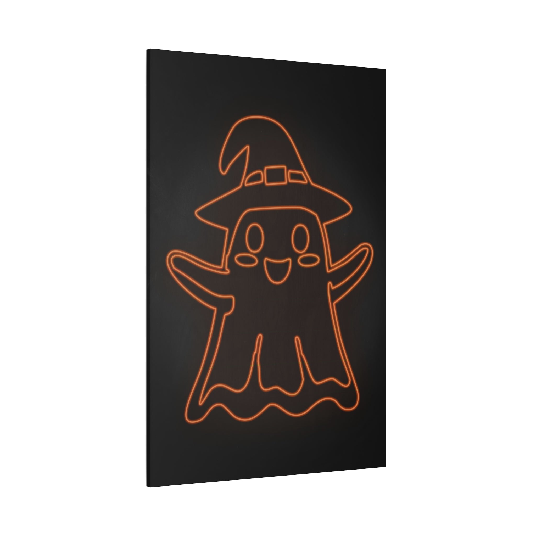 Cute Ghost Canvas Wall Art - Halloween Kids Room Decor