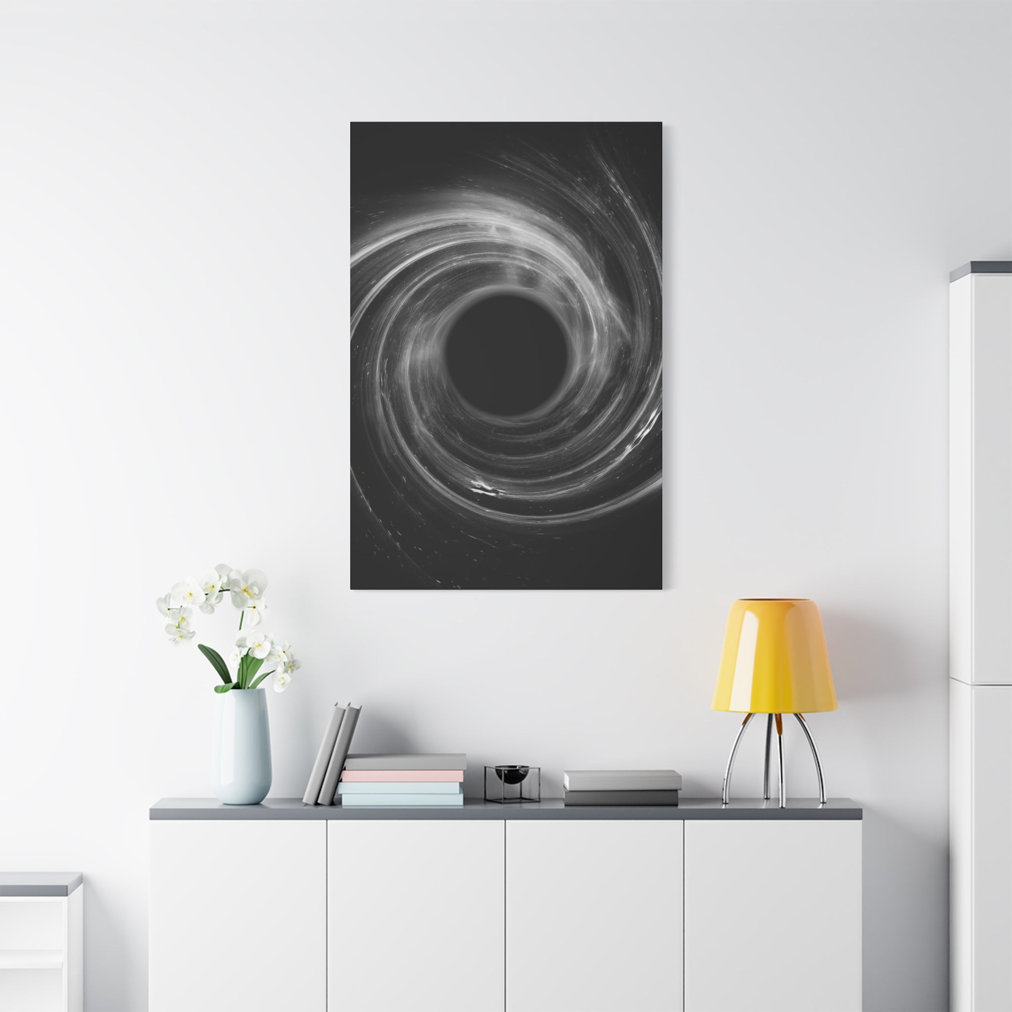 Black Hole Canvas Wall Art - Cosmic Universe Decor