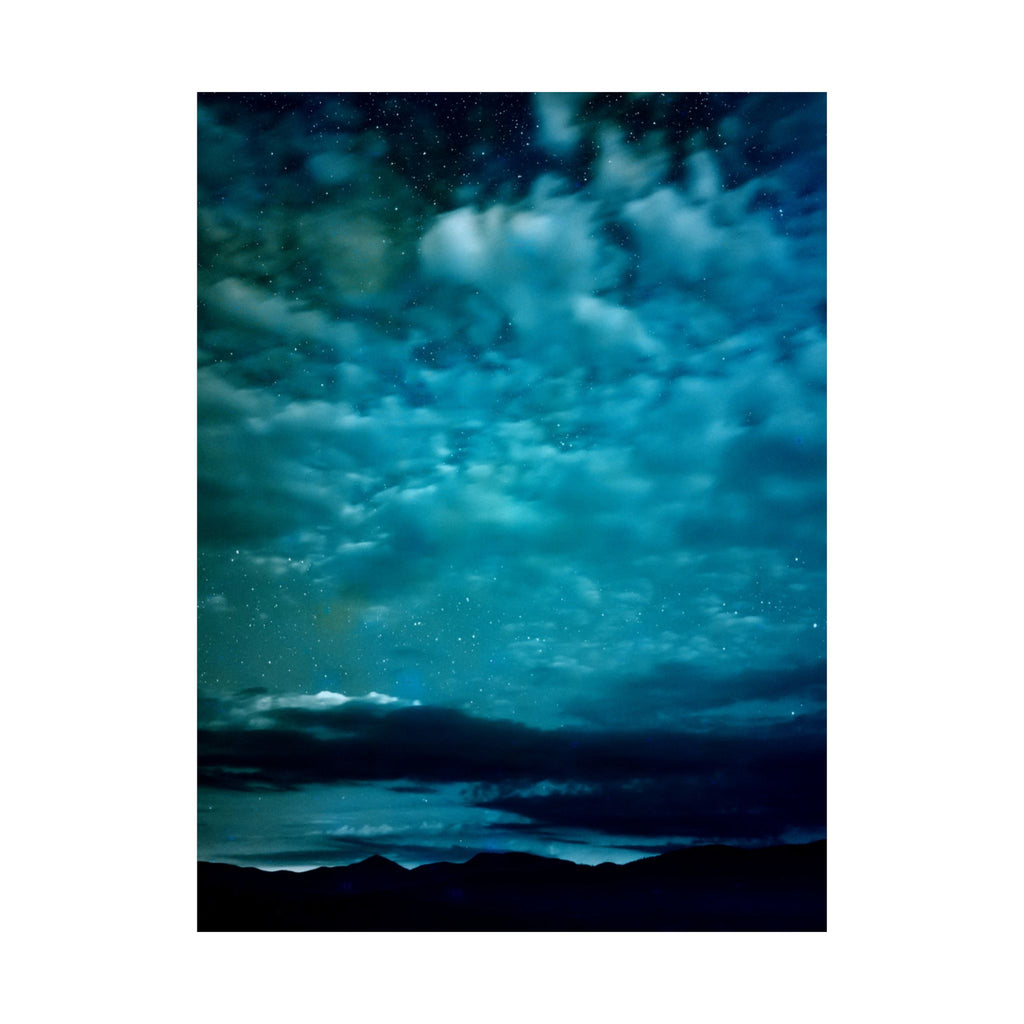 Serene Blue Sunrise Poster - Calm Lake Landscape Art Print
