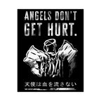 Angels Don't Get Hurt Poster - Grunge Angel Art Print
