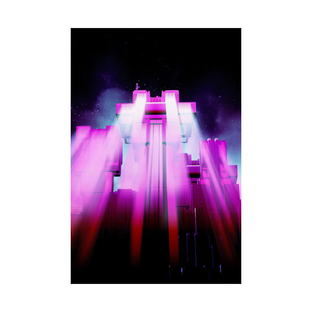 The City of Lights Matte Poster Print