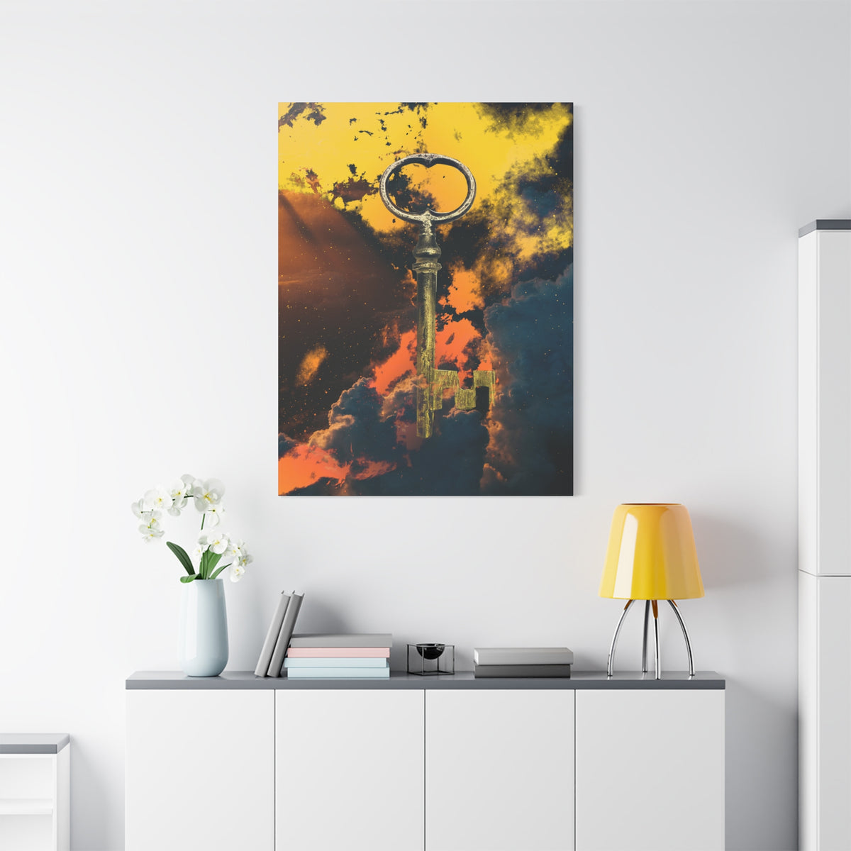 Key To The Kingdom Canvas Wall Art - Fantasy Mysterious Decor