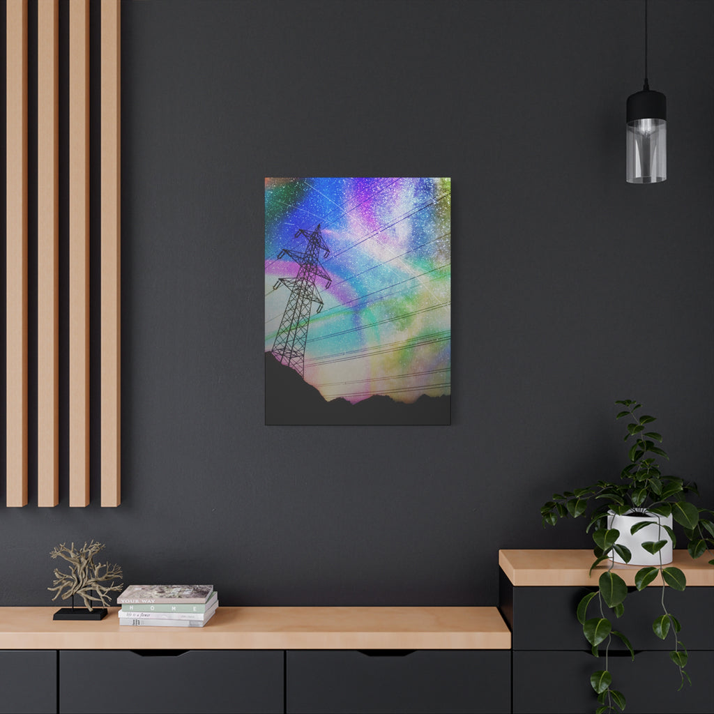 Solar Storm Canvas Wall Art - Vibrant Abstract Nebula Decor