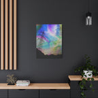 Solar Storm Canvas Wall Art - Vibrant Abstract Nebula Decor