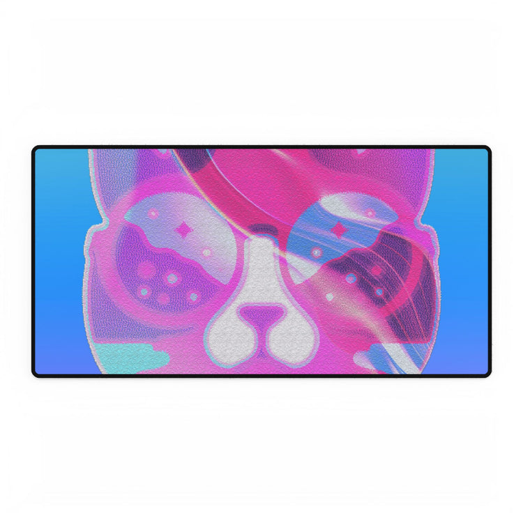 Lofi Cat Meow Desk Mat - Retro Anime Aesthetic Mouse Pad