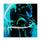 Grunge Space Man Poster - Splatter Astronaut Art Print