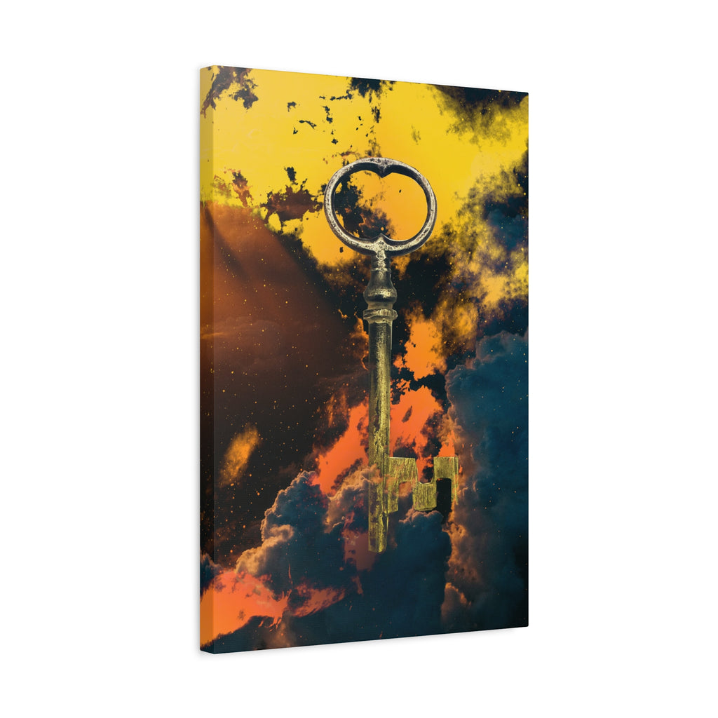 Key To The Kingdom Canvas Wall Art - Fantasy Mysterious Decor