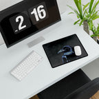 Mystical Blue Raven Mouse Pad - Crow Bird Desk Mat