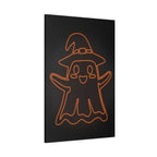 Cute Ghost Canvas Wall Art - Halloween Kids Room Decor