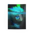 Electric Water Tapestry - Blue Abstract Fluid Wall Hanging