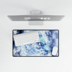 Blue Sky Flying Dragon Desk Mat - Majestic Fantasy Mouse Pad