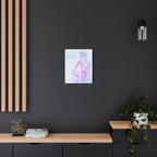 Lit Thinker Canvas Wall Art - Psychedelic Abstract Portrait Decor