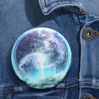 Lost Forest Magic Portal Pin - Fantasy Art Button