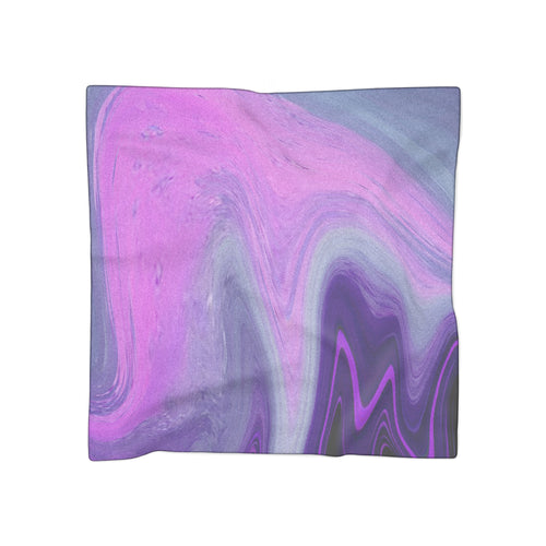 Into The Night Scarf - Purple Pink Abstract Shawl