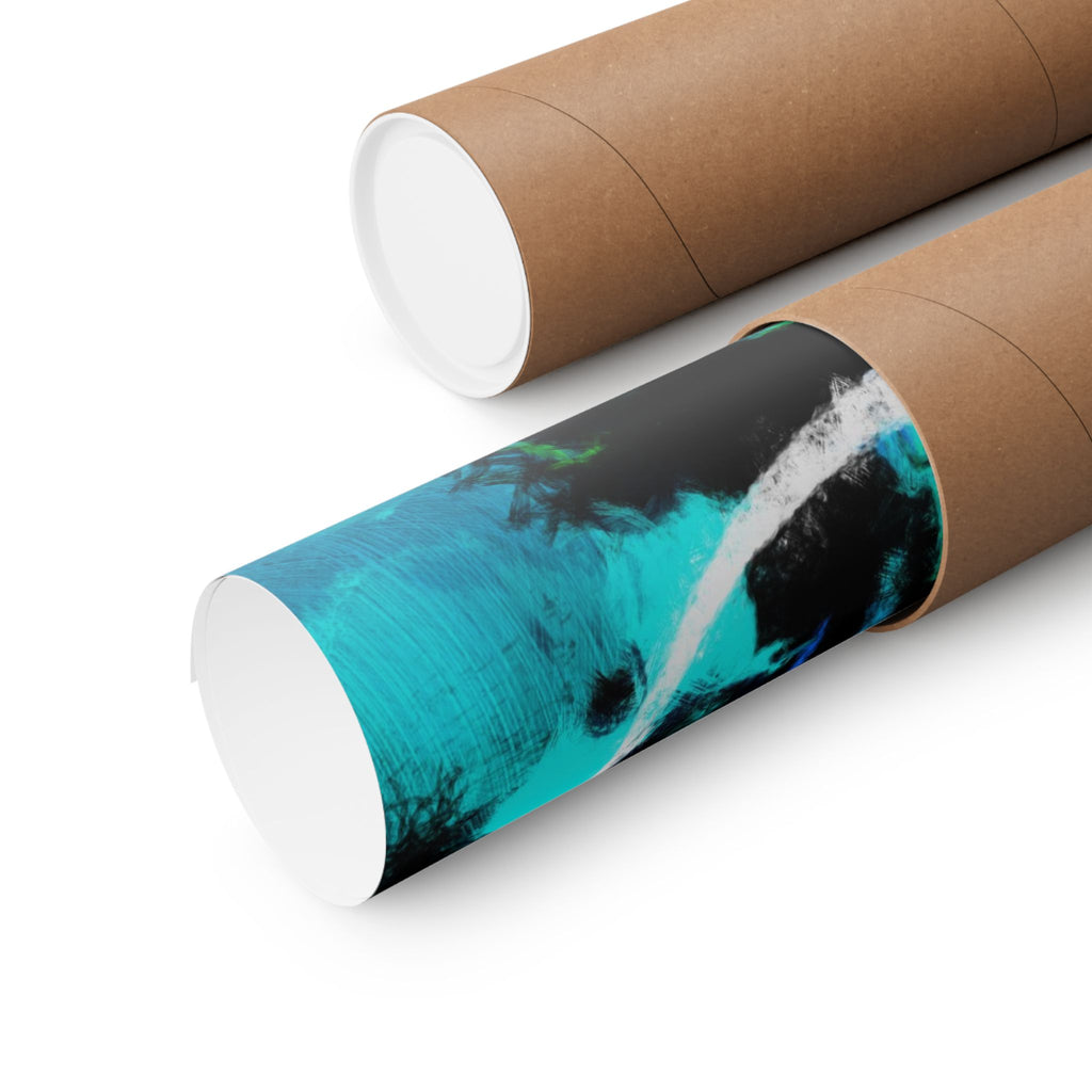 Grunge Space Man Poster - Splatter Astronaut Art Print