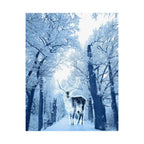 Cosmic Deer Poster - Celestial Animal Art Print