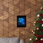 Vibrant Data Cube Matte Vertical Poster - Stunning Digital Art for Home Decor