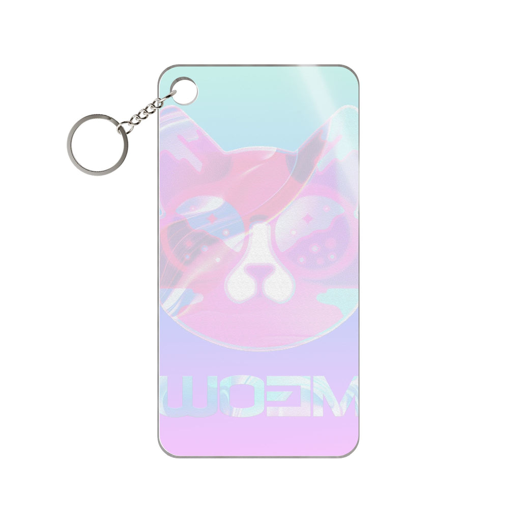 Lofi Cat Meow Keychain - Retro Anime Acrylic Charm