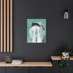 Laser Cat Canvas Wall Art - Funny Sci-Fi Space Feline Decor