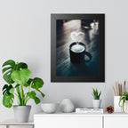 Coffee Love Framed Poster - Cozy Cafe Aesthetic Wall Art