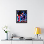 Japanese City Punk FX.2 Koi Attack Poster - Neon Urban Fantasy Art