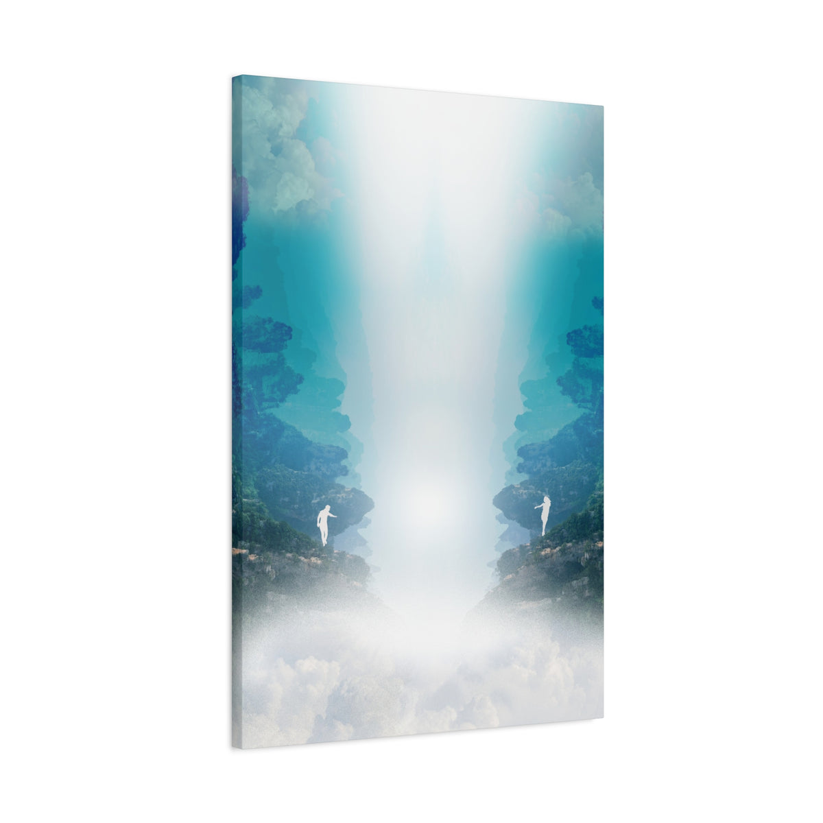 Lost Lovers Canvas Wall Art - Couple Surreal Landscape Decor