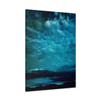 Serene Blue Sunrise Canvas Wall Art - Peaceful Misty Lake Decor