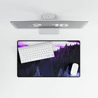Winter Aurora Light Frozen Night Arctic Sky Desk Mat Mousepad