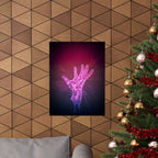Hand of the Stars Poster Print - Celestial Cosmic Art