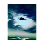 Sunset Space Mountains Matte Poster Print