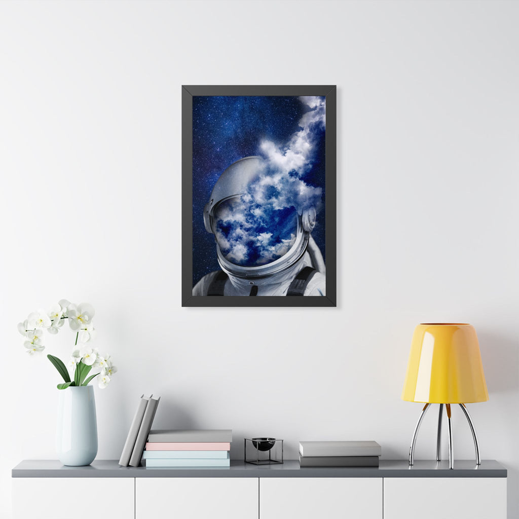 Astronaut in the Clouds Framed Poster - Dreamy Space Wall Art