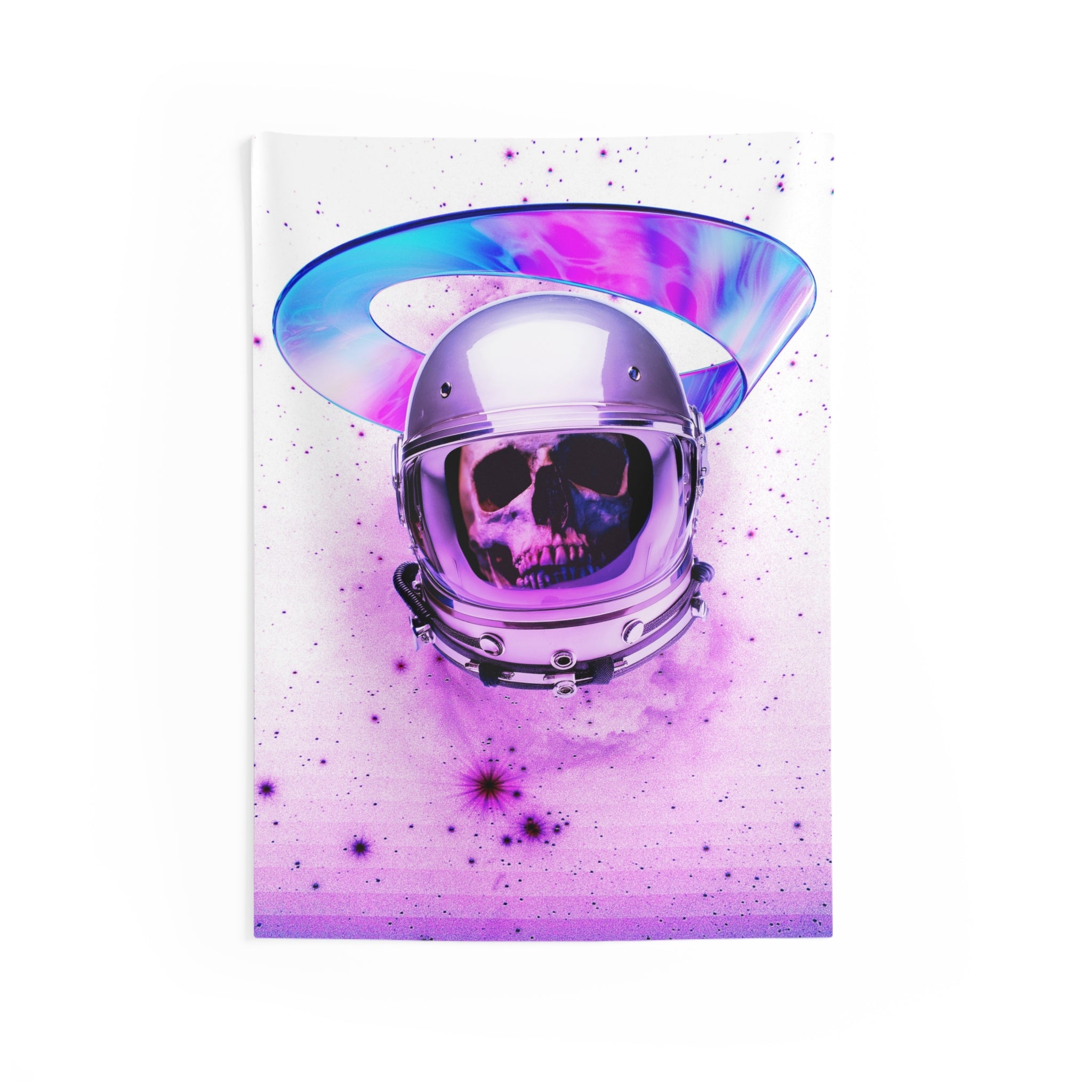 Astronaut Skeleton Skull Tapestry - Cosmic Space Wall Hanging