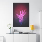 Hand of the Stars Galaxy Canvas Art - Mystical Astrology Wall Decor