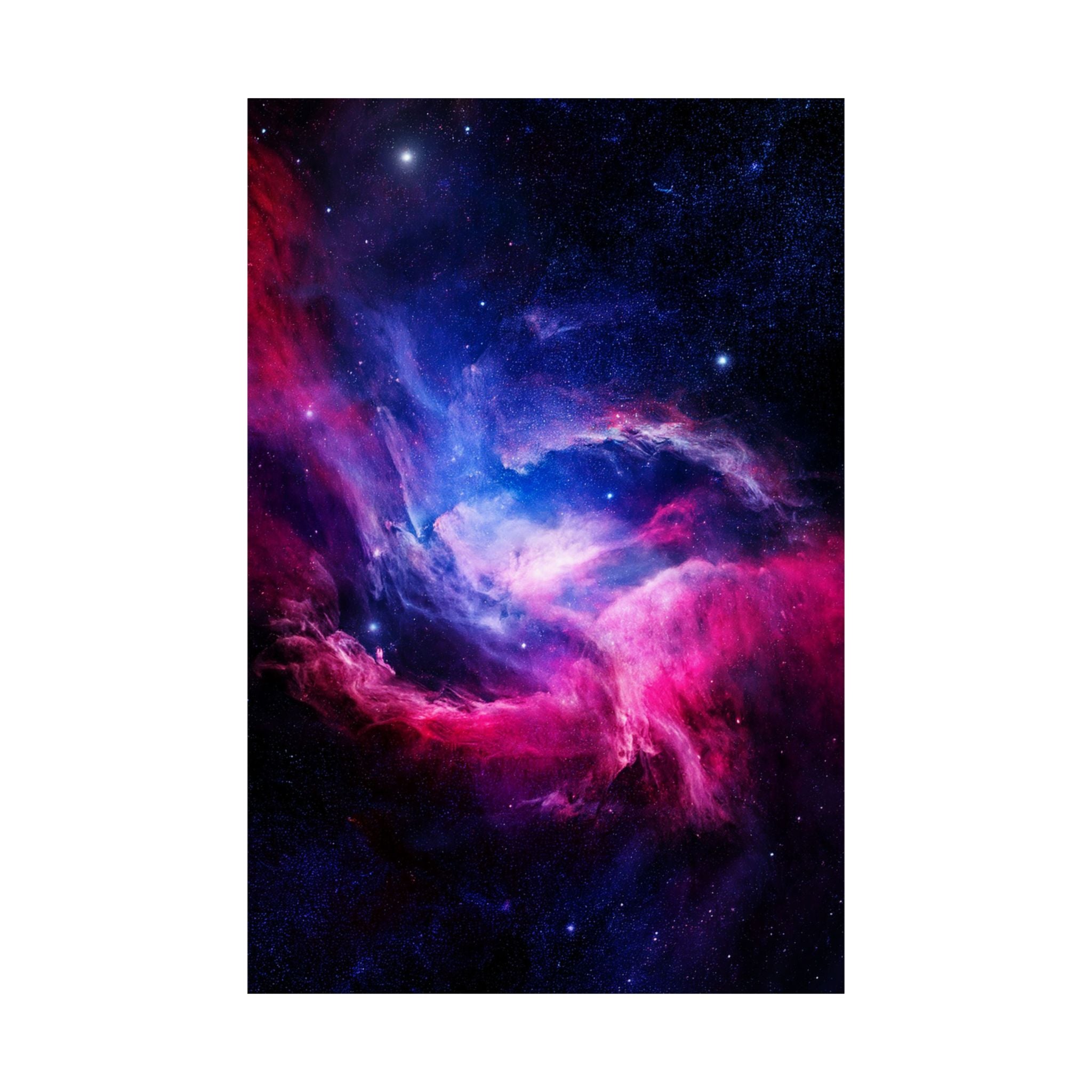 Light Nebula Poster Print - Cosmic Cloud Space Art