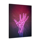 Hand of the Stars Galaxy Canvas Art - Mystical Astrology Wall Decor