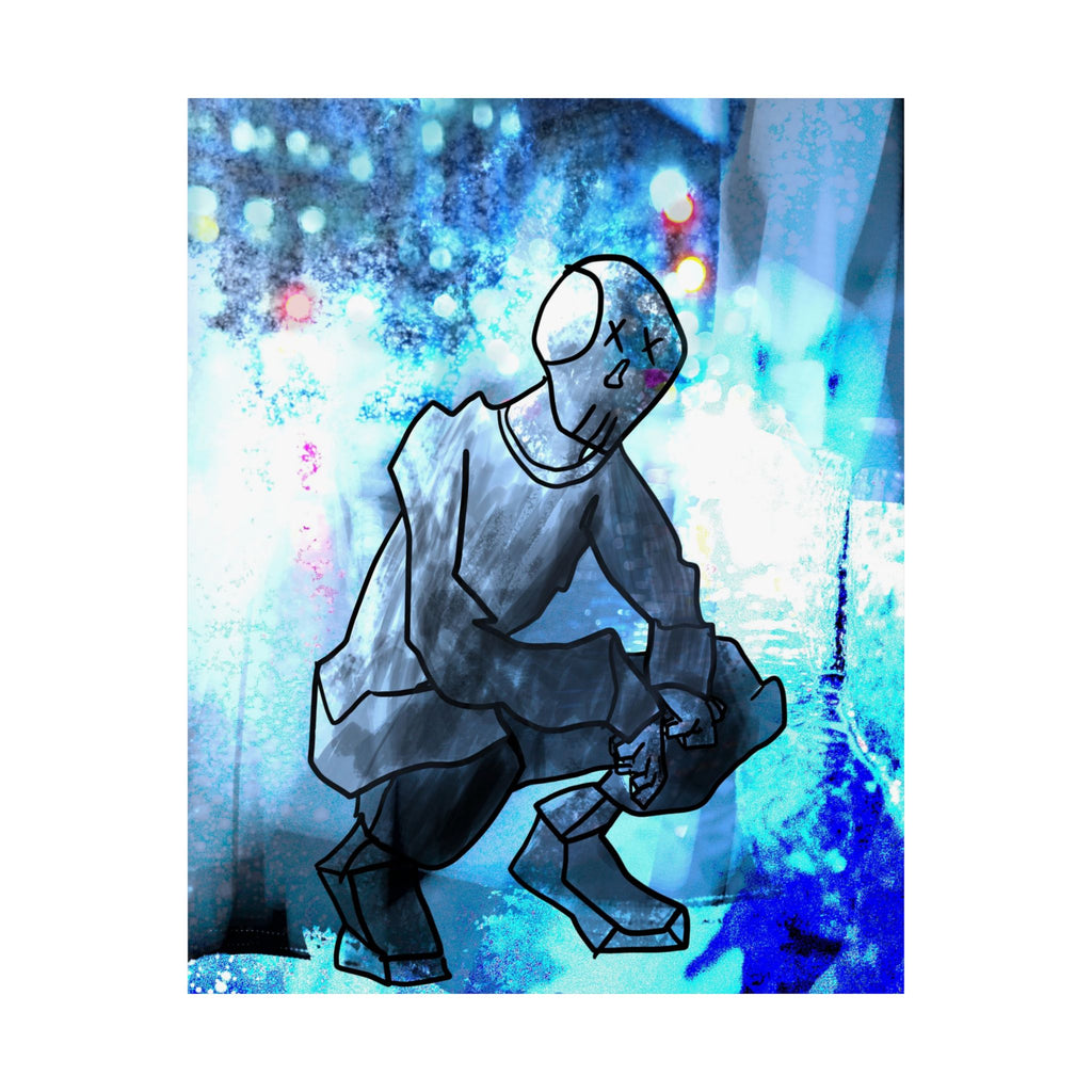 Robot Man Poster - Cyberpunk Android Art Print