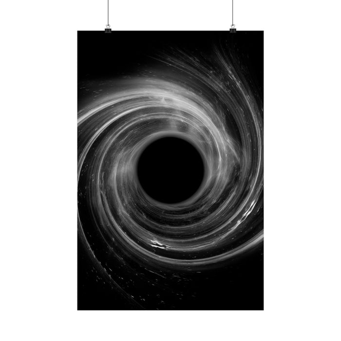 Black Hole Poster Print - Cosmic Deep Space Art