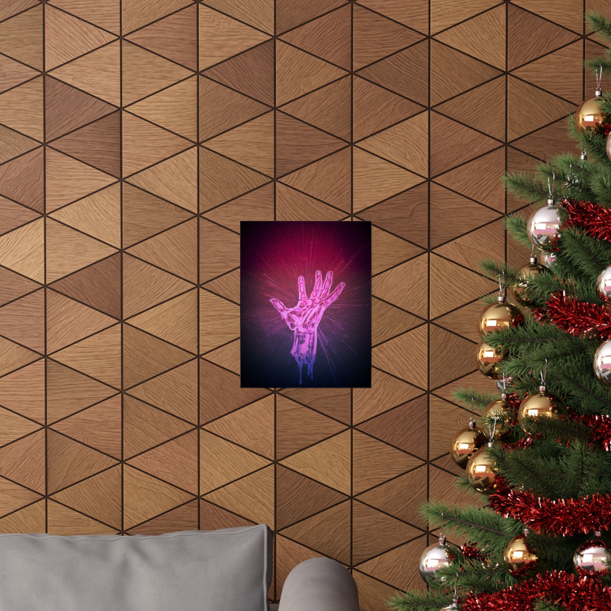 Hand of the Stars Poster Print - Celestial Cosmic Art
