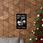 Angels Don't Get Hurt Poster - Grunge Angel Art Print