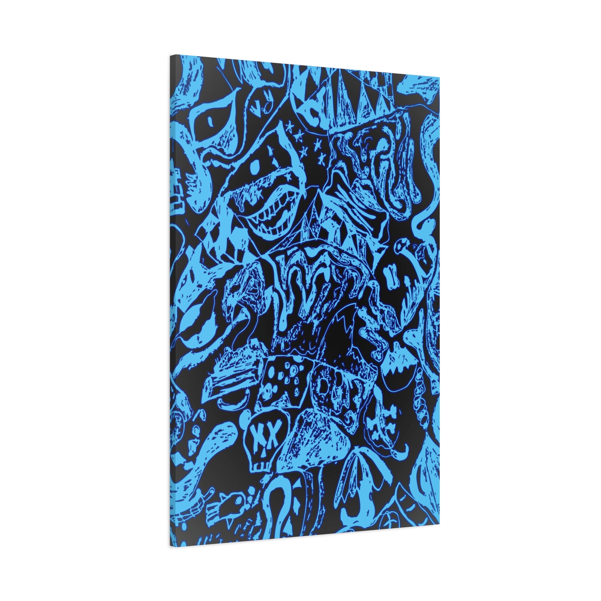 Doodles of a Lost Mind Canvas Art - Psychedelic Abstract Mindscape