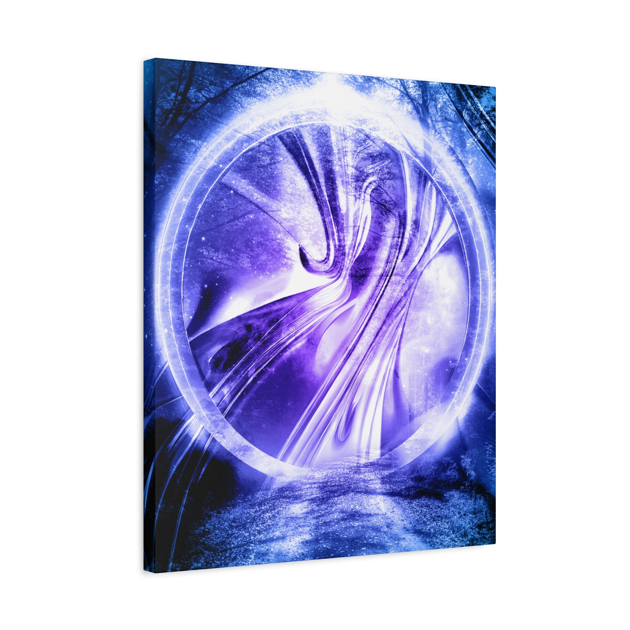 Lost Forest Magic Portal Canvas Art - Enchanted Mystical Woodland Decor