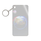 Earth Glitched Keychain - Glitch Art Acrylic Charm