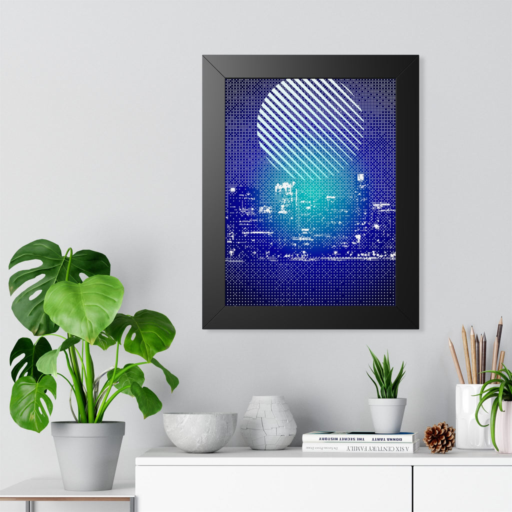 Chicago Cityscape Framed Poster - Skyline Wall Art